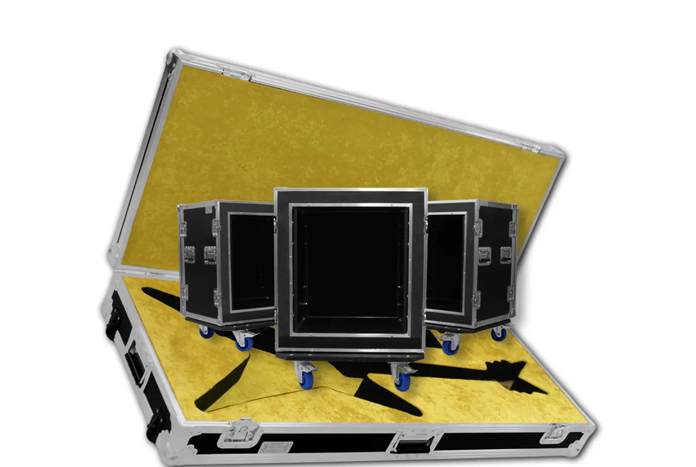 Professional rack mount road case for audio equipment and server protection