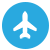 plane icon blue