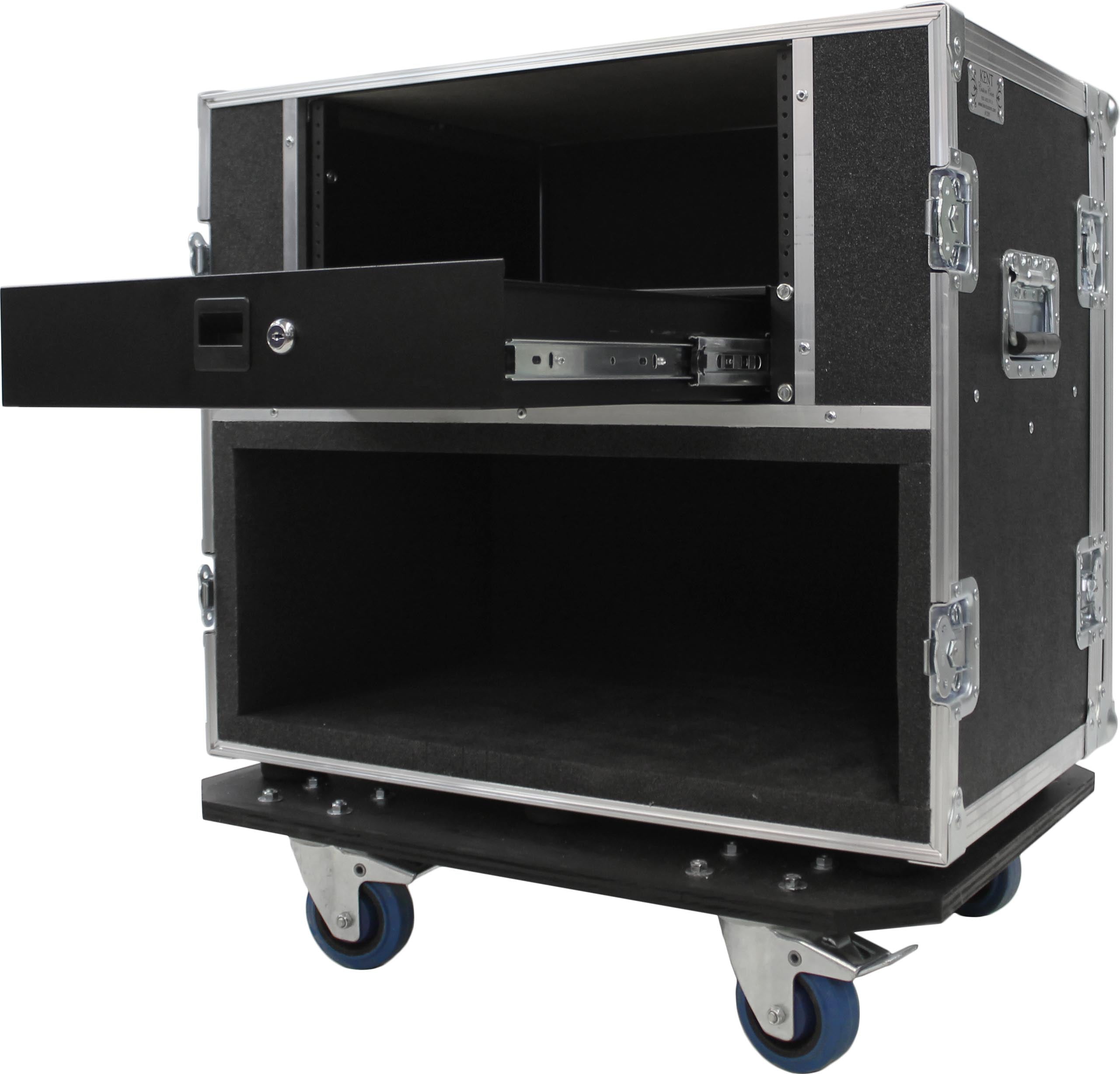 Head Storage Racks Head with Rack Case | Amp Head Case with Rack Space – Kent Custom Cases